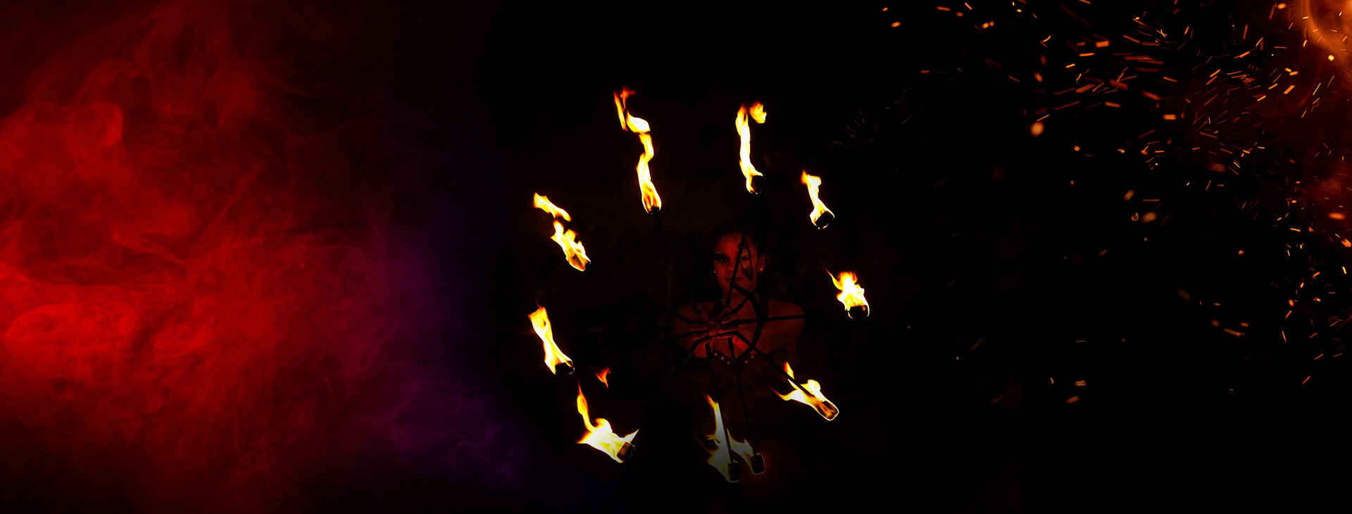 Déambulation nocturne et pyrotechnie